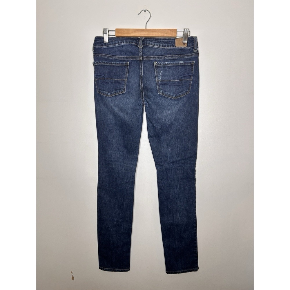 American Eagle Skinny Stretch Jegging Womens Jeans Dark Wash Size 6 - Picture 11 of 11